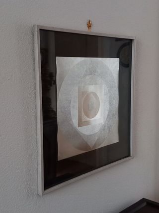 Quadro optical anni '70 su cartoncino