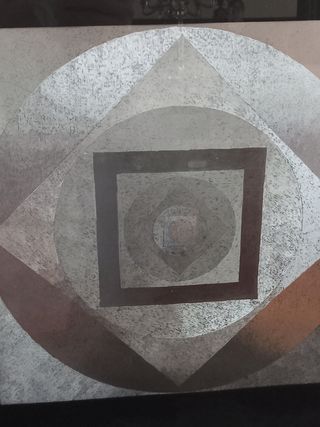 Quadro optical anni '70 su cartoncino