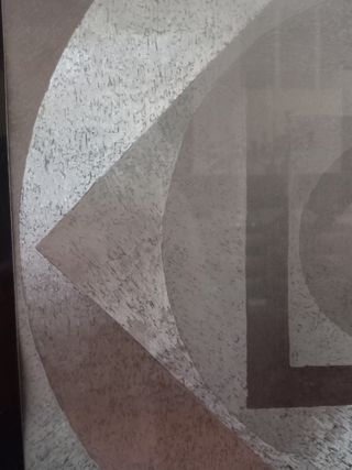 Quadro optical anni '70 su cartoncino