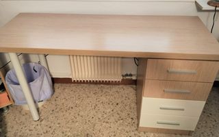Litera madera + escritorio 