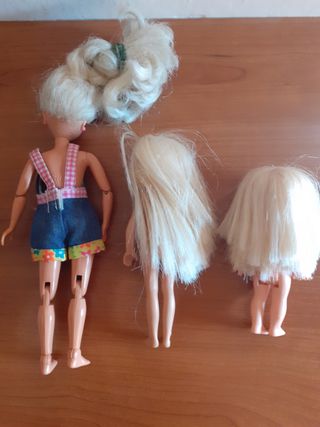 Set 3 Bambole Barbie Piccole