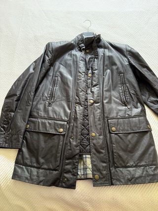 Cazadora Belstaff Negra. Chaleco incluido 