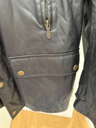 Cazadora Belstaff Negra. Chaleco incluido 