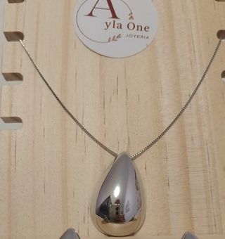 Collar bañado en rodio