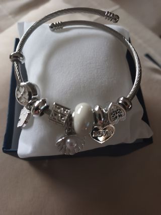 Pulsera estilo pandora con dijes