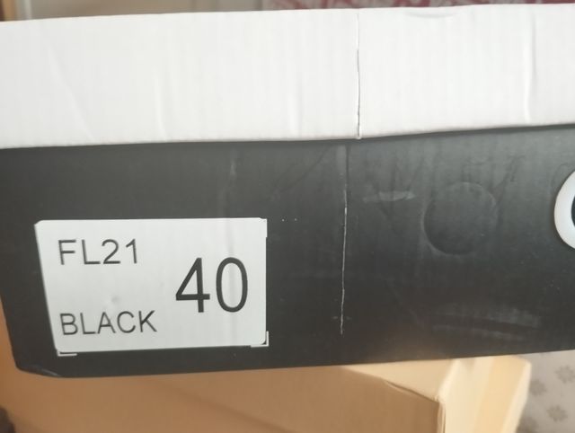 Sandalias cuña negras T. 40