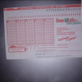 Boletos Loteria Primitiva y Bonoloto Antiguo