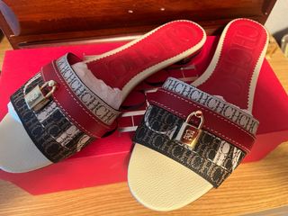 Sandalias CH Mujer Rojas y Marrones
