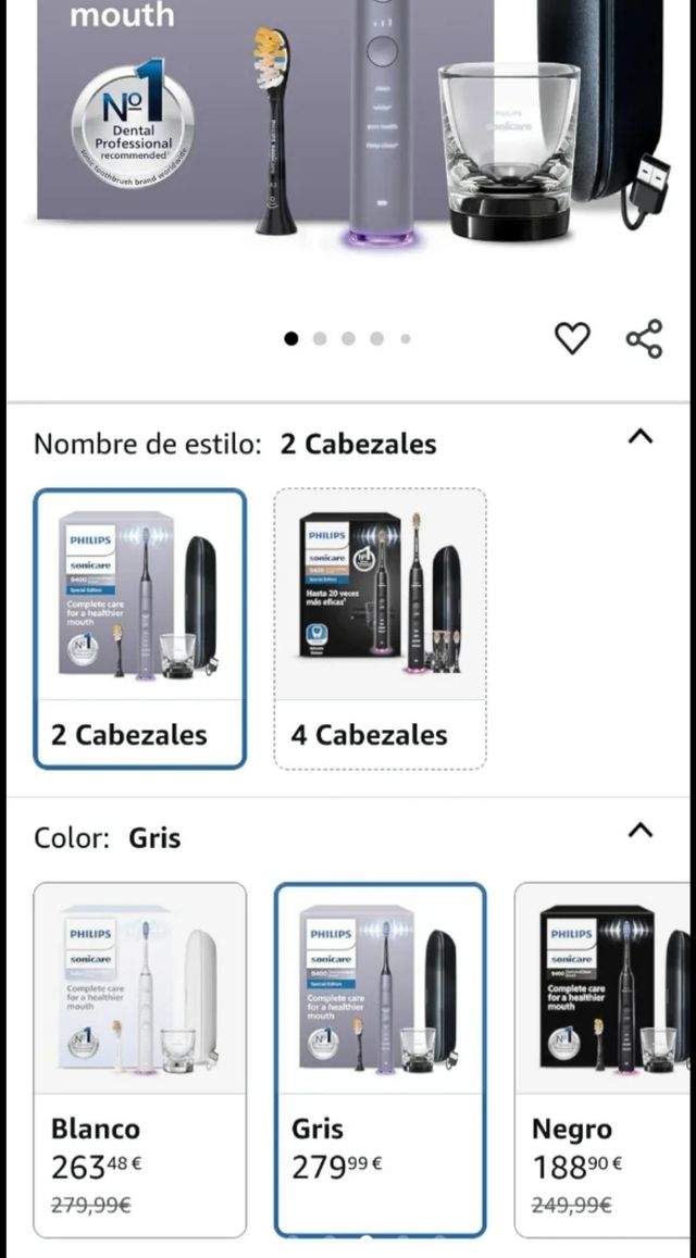 NUEVO Cepillo Dental Philips Sonicare 9400 diamond