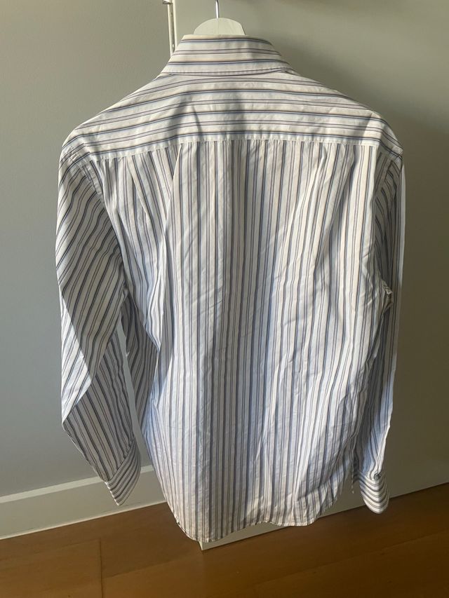 Camisa Pedro del Hierro Rayas Azul y Blanca