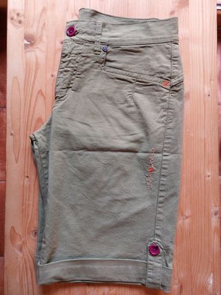 Pantalones cortos escalada Trangoworld mujer verde
