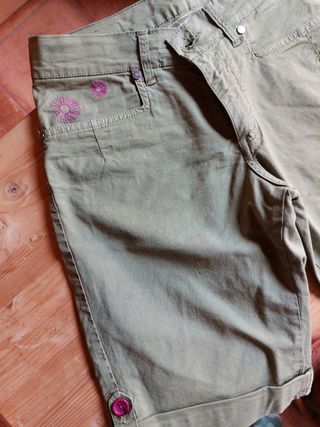 Pantalones cortos escalada Trangoworld mujer verde