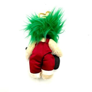 Llavero Teddy Bear Rockero Verde y Rojo