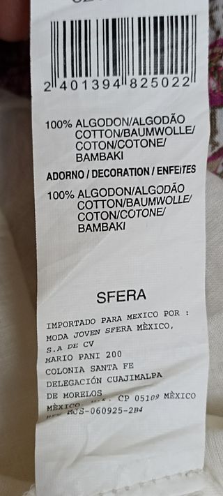 Vestido Sfera floral morado y verde