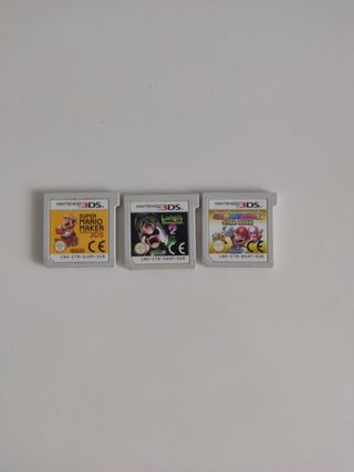 Lote 3 juegos Mario Nintendo 3DS