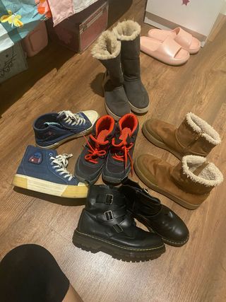 Lote Calzado Invierno Botas y Zapatillas