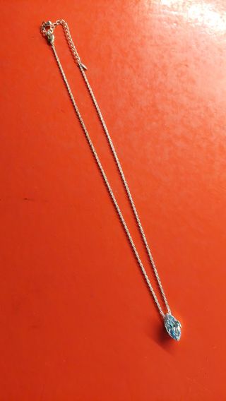 Collana in argento con zircone a marquise