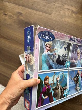 Pack 4 Puzzles Frozen Educa