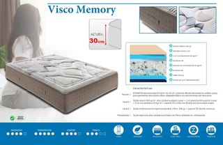 Colchón Visco con Canapé y Almohada