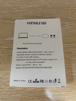 SSD Portátil 256 GB
