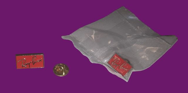 Spilla Originale Ray-Ban - Logo Rosso Smaltato -