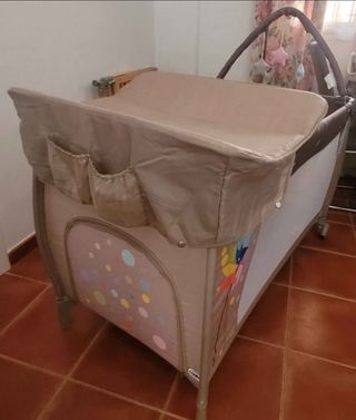 Parque cuna bebé con cambiador