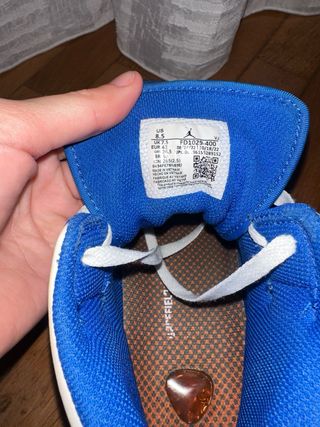 Scarpe Jordan Mid Blu e Bianche
