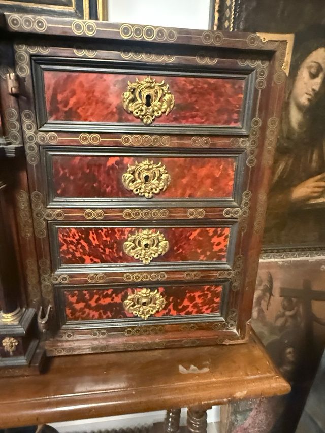 Bargueño Papelera Siglo XVII Hispano Flamenco