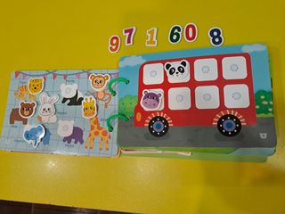 Libro de actividades infantil y 2 puzzle 