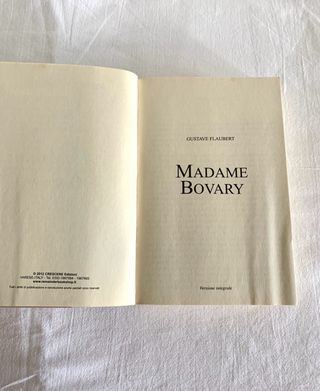 Libro Madame Bovary