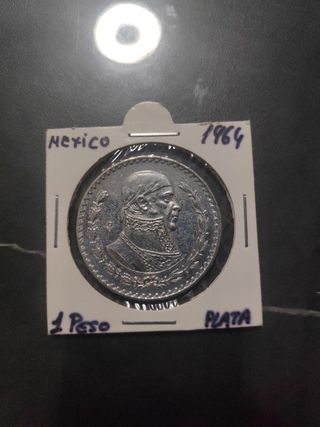 2 Monedas: 1 Peso México y Alfonso XIII