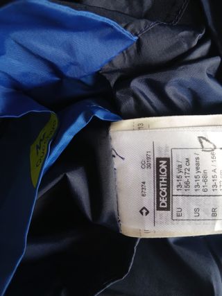 Chubasquero azul marino 
