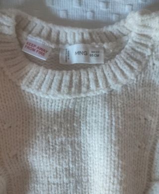 2 jerseys de punto color crema