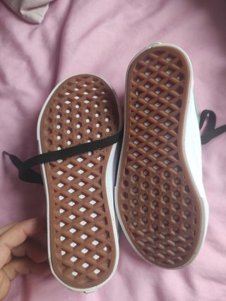 Zapatillas Vans Blancas y Turquesa 31