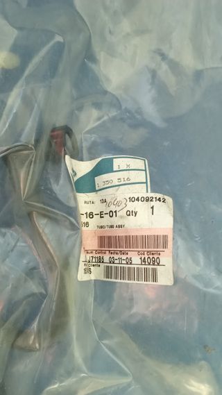 Tubo flexible retorno combustible Ford Mondeo