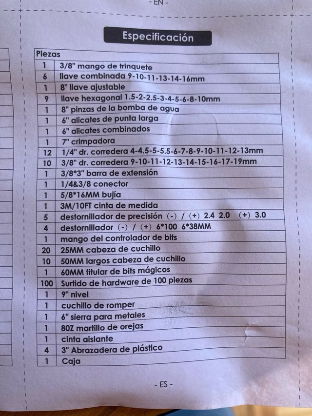 Caja de herramientas multiusos Sin estrenar