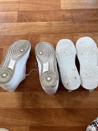 Lote 2 pares zapatillas Nike Air Force 1 blancas