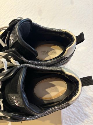 Zapatillas Michael Kors Talla 39 Negro/Plata