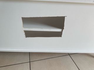 Mobile TV bianco e legno