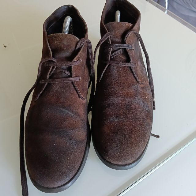 Scarpe uomo scamosciate marroni tg 42 Made in Ital