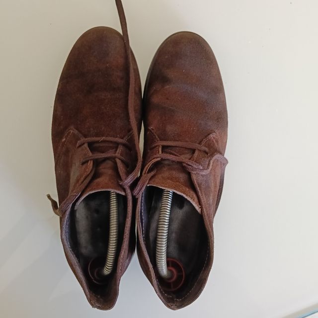 Scarpe uomo scamosciate marroni tg 42 Made in Ital