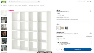 Estantería Kallax Ikea 4x4 Blanca 147x147 cm