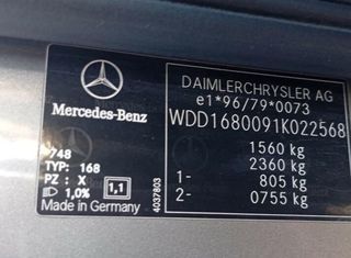Paragolpes del mercedes-benz clase a (w168) 428016