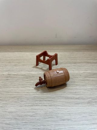 Barril Playmobil con soporte