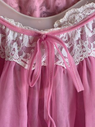 Camisón vintage rosa encaje