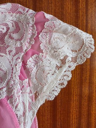 Camisón vintage rosa encaje