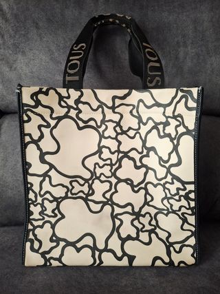 Bolso Tous K-12 original color arena-negro