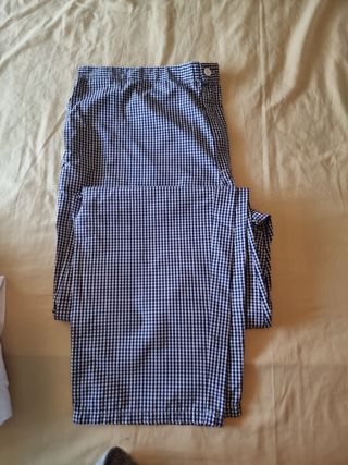 Pantalón de cocina cuadritos 