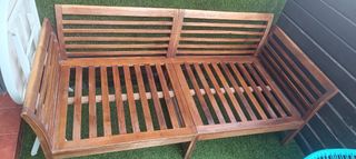 Banco de jardín o balcón de madera