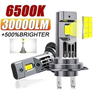 Kit LED H7 6500k 30.000lm +500% Brillo